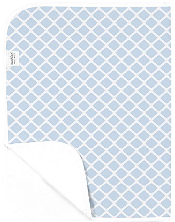 Kushies Baby Deluxe Change Pad, Blue Lattice