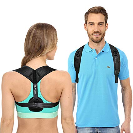 Posture Corrector for Women Men – Back Posture Corrector Back Brace Under Clothes Bra, Relieves Neck Pain, Corrects Bad Posture, Comfortable and Adjustable Brace, Chest 28''-46''