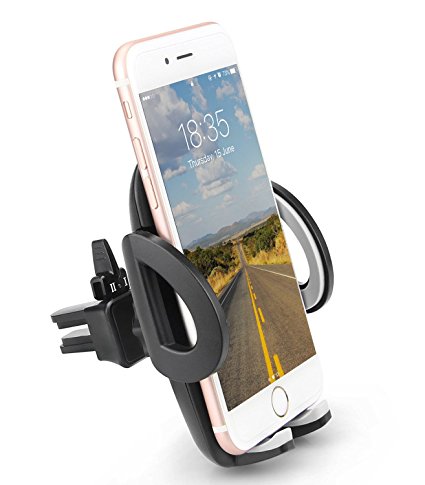 Amotus Universal Car Cradle Air Vent Phone Mount Holder Easy Release Button for 3.5-6 inches Cell Phones iPhone and GPS