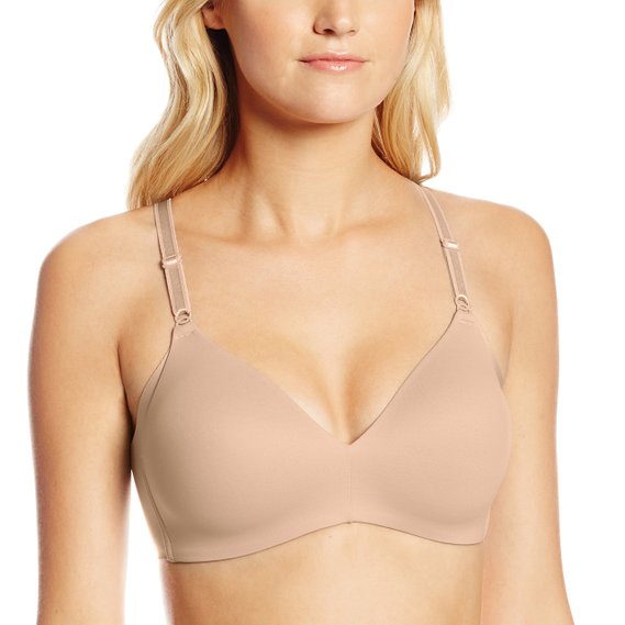 Warners Womens No Side Effects Wire-Free Contour Bra