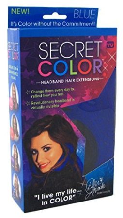 Secret Color Headband Hair Extensions Blue
