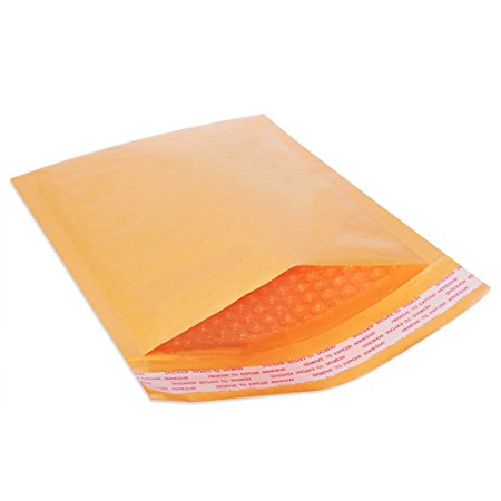 FU GLOBAL Kraft Bubble Mailers #4 Padded Mailers 9.5x14.5 Inch Bubble Envelopes 25pcs