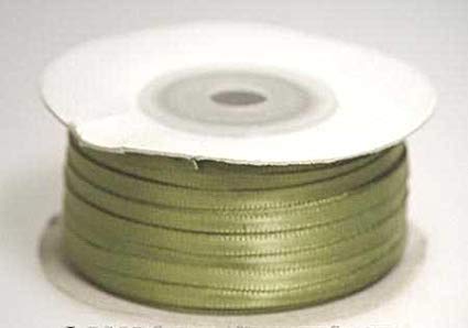 Kel-Toy Double Face Satin Ribbon, 1/4-Inch by 100-Yard, Olive Green