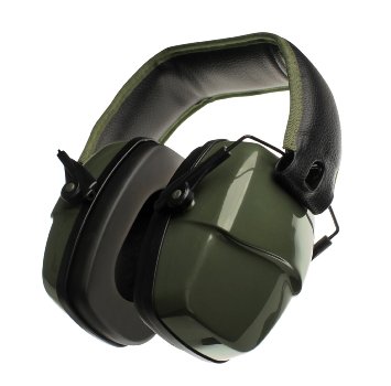 FSL Gunblock Earmuffs - 29dB Shooting Ear Protection Green