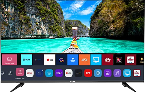 Intex 140 cm (55 inches) 4K Ultra HD Smart LED TV Smart LED-WOS5507U (Black)