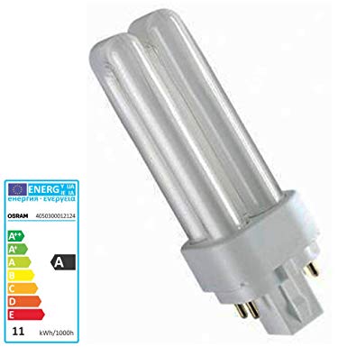 Osram Dulux DE 10w 4 Pin 827 Very Warm White G24q-1 (2700k) Compact Fluorescent Lamp