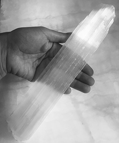 Selenite Sticks 6 to 8.5 Inches long, 1 to 2 inches wide, white healing stone, strong protection powers