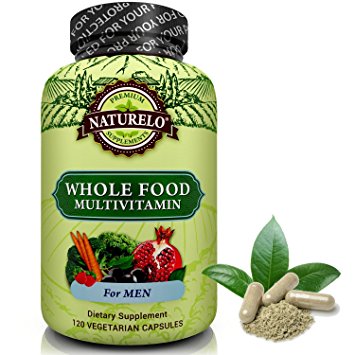 NATURELO Whole Food Multivitamin for Women - #1 Ranked - Natural Vitamins, Minerals, Raw Organic Extracts - Best Supplement for Energy and Heart Health - Vegan - Non GMO - 120 Capsules