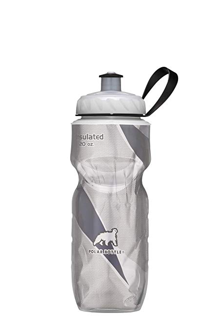 Polar Bottle Insulated Water Bottle - Black Pattern, 20 oz/0.6 Litre