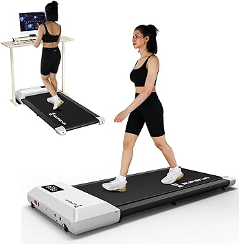 Walking Pad, SupeRun Treadmills for Home/Office 2 in 1 Under Desk Treadmill, Walking Treadmill with Remote Control, Smart Desk Treadmill for Walking Jogging, LED Display, Low Noise