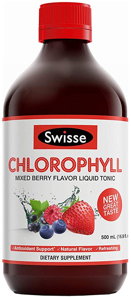 Swisse Ultiboost Chlorophyll Liquid Supplement, Mixed Berry | Natural Source of Antioxidant, Healthy Detox | 1 Bottle, 16.9 fl. oz.