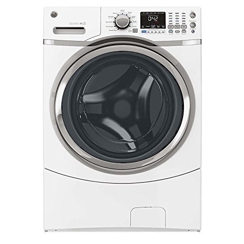 GE GFW450SSKWW 4.3 Cu. ft. Front Load Machine with 9 Wash Cycles, White