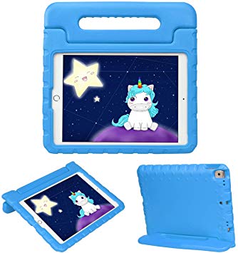 HDE iPad 7th Generation Case for Kids – iPad 10.2 inch 2019 Case for Kids Shock Proof Protective Light Weight Cover with Handle Stand for 2019 Apple iPad 10.2 - Blue