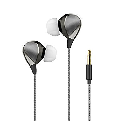 Sport Headphones With Microphone,Tsing Noise Cancelling,HIFI Stereo Bass,Crystal Clear Sound,Ergonomic Comfort-Fit Design Earbuds Best for Workout,Sports Running (grey)