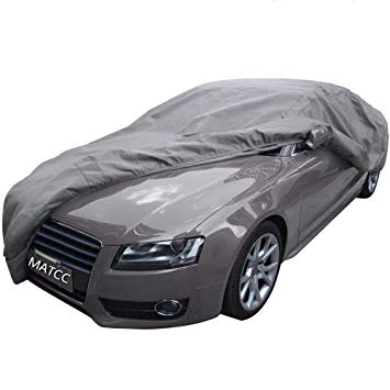 MATCC Car Cover Waterproof Breathable Windproof/Dustproof/Scratch Resistant Outdoor UV Protection Full Car Covers Anti Freeze Car Covers Fits Sedan XL (505 * 190 * 150cm)