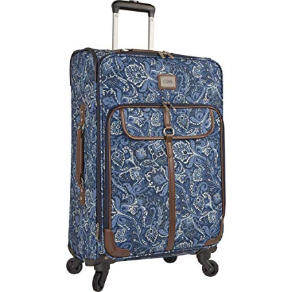 Chaps Carry On Expandable Lightweight Spinner Luggage Suitcase