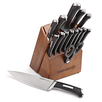 Calphalon Precision Series 16-Piece Cutlery Set with Wood Knife Block