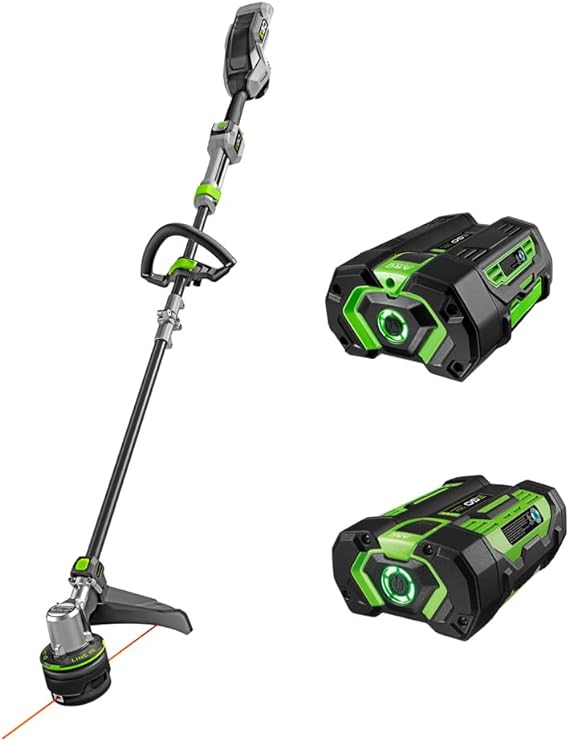 EGO Power  ST1623T 56-Volt 16-Inch Cordless String Trimmer, 4.0Ah Battery, 320W Charger Included Plus Extra BA1400T 2.5Ah Battery