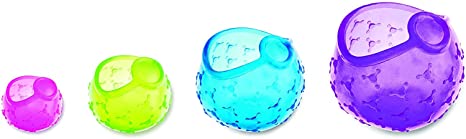 FusionBrands CoverBlubber, Multicolored 4 Pack - Stretchable, Silicone Reusable Food Covers Keep Leftovers, Fruits, Vegetables Fresh & Safe-Refrigerator and Freezer Use Only, Small/Medium/Large/XLarge