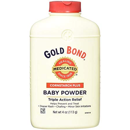 Gold Bond Cornstarch Plus Baby Powder 4 oz (Pack of 4)