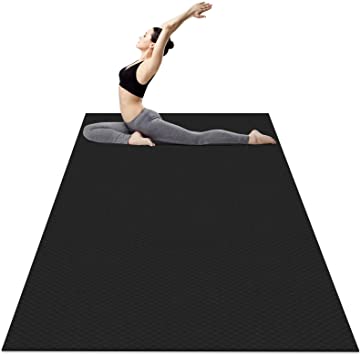 Odoland 200 x 100x 0.6CM Large Yoga Mat, Thick Non Slip Home Exercise Mat, Workout Mat for Pilates Yoga Stretching Gymnastics at Home or Gym for Men and Women