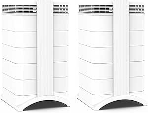 IQAir HealthPro Plus XE Air Purifier - 2-Pack- Smart HyperHEPA Filtration for Large Rooms up to 2250 sq ft - Viruses, Allergens, Smoke, Mold, Dust, Pet Dander, Swiss Made, WiFi Enabled