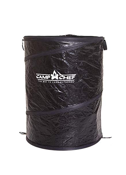 Camp Chef GCAN Collapsible Camping Garbage Can (Black, 26-Inch)