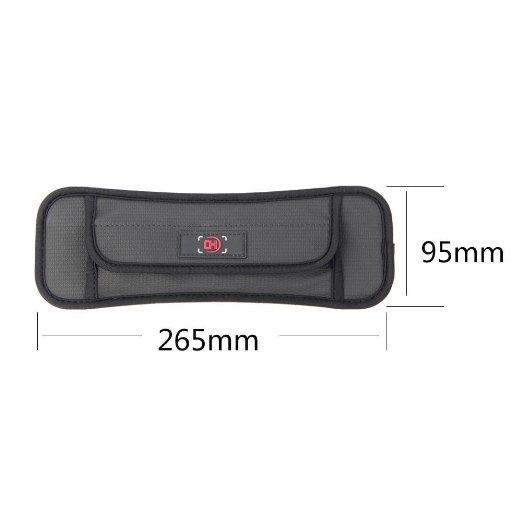 JFT Air Flow Cushion Strap Accessory Pad to balance downforce, reduce weight pressure with shoulder for carrying messenger bag, camera, guitar, weeding strap