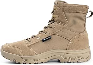 FREE SOLDIER Men's Tactical Hiking Boots 6 Inches Lightweight Breathable Work Boots Military Desert Boots