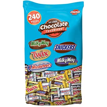 Mars Chocolate Favorites, Minis, 240 Count (Pack of 1)