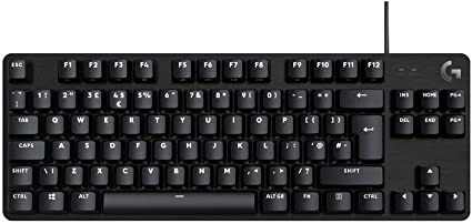 Logitech G413 TKL SE Mechanical Gaming Keyboard - Compact Backlit Keyboard with Tactile Mechanical Switches, Anti-Ghosting, Compatible with Windows, macOS, QWERTY UK English Layout - Black