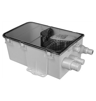 Shower Drain Sump System. 12v. W/bilge Pump 750gph– Boat, Caravan – Five Oceans BC-3611