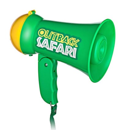 Pretend Play Kids Safari Outback Megaphone with Siren Sound - Handheld Mic Toy