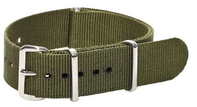 Clockwork Synergy® Classic NATO - 20mm Army Green Nylon NATO Watch Strap Band