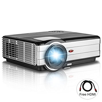 LCD Video HD Projector 3500 Lumen Home Cinema Theater Outdoor Movie Games Projectors Support 1080P HDMI for Blu-ray DVD Player Apple-TV Xbox- with Built-in Speaker, Keystone