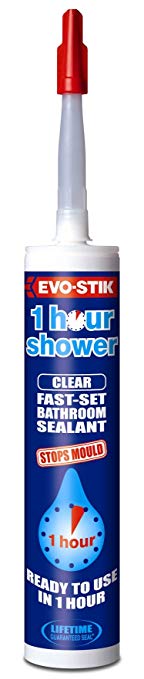 EvoStik 1HSCLEAR 1 Hour Shower Sealant 310ml - Clear