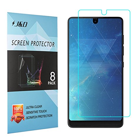 [8-Pack] Essential PH-1 Screen Protector, J&D Premium HD Clear Film Shield Screen Protector for Essential PH-1