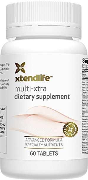 Multi-Xtra by Xtend-Life | Advanced Multivitamin Supplement Containing 48 Vitamins, Minerals and Nutrients for The Whole Family (60 Tablets)