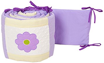 Pam Grace Creations Crib Bumper, Lavender Butterfly