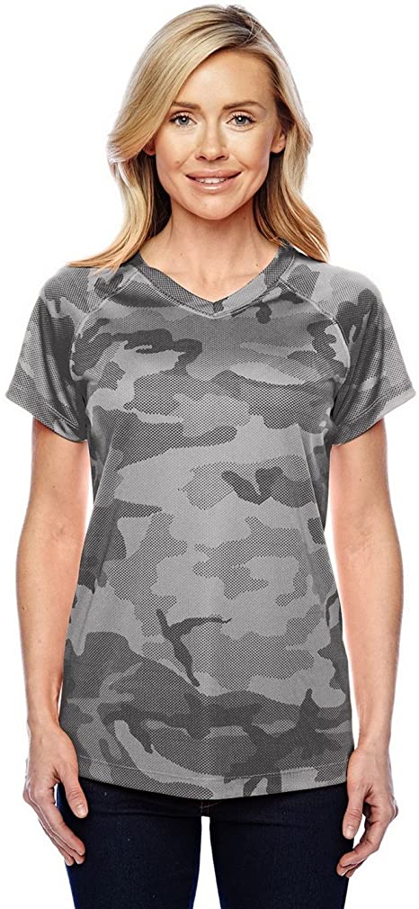 Champion Women's Essential Double Dry V-Neck Tee