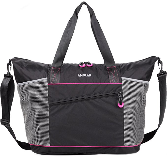 Gym Tote Bag for Women with Rommy Pockets-Best Tote Bag for Yoga,Fitness,Workout,Athletic and Beach