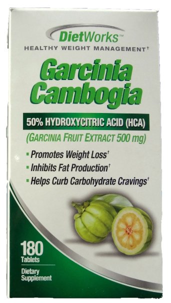DietWorks Healthy Weight Management 180 CT Garcinia Cambogia Dietary Supplement