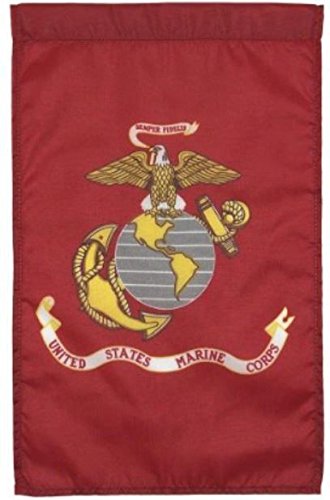 United States Marines Nylon Embroidered 12 x 18 Inch Garden Flag USMC Military