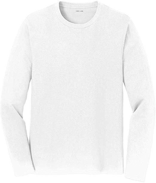 Joe's USA - Mens Long Sleeve Soft Cotton Lightweight T-Shirts in Sizes S-6XL