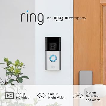 All-new Ring Battery Video Doorbell Plus | Head-to-Toe 1536p HD Video, motion detection & alerts, and Two-Way Talk (2023 release)