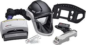 3M PAPR Respirator, Versaflo Powered Air Purifying Respirator Kit, TR-600-HIK, Heavy Industry, All-in-One Respiratory Protection, Easy to Use, High Capacity Battery, Metalwork, Grinding