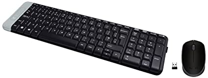 Logitech K230 Compact Wireless Keyboard for Windows, 2.4GHz Wireless with USB Unifying Receiver, PC/Laptop- Black & B170 Wireless Mouse, 2.4 GHz with USB Nano Receiver - Black