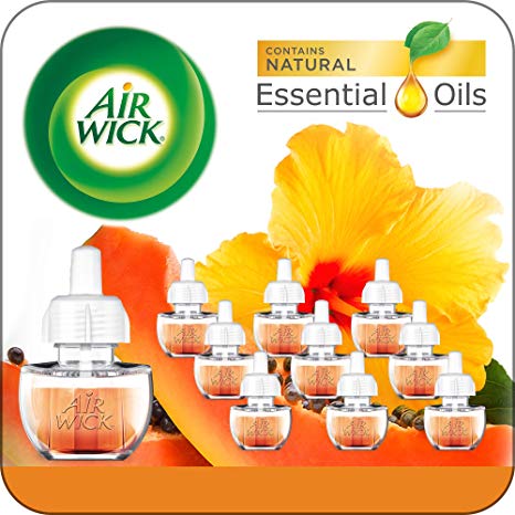 Air Wick Plug in Scented Oil 10 Refills, Hawaii, Eco Friendly, Essential Oils, Air Freshener