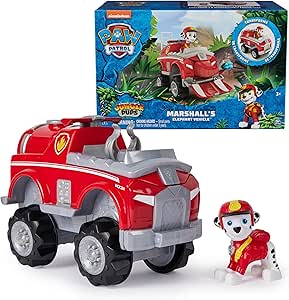 Paw Patrol Jungle Pups, Marshall Elephant Vehicle, Toy Truck with Collectible Action Figure, Kids Toys for Boys & Girls Ages 3 and Up