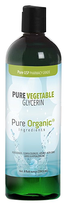 Pure Vegetable Glycerin (8 Fl. Oz) Food & Pharmaceutical USP Grade, Hypoallergenic Moisturizer And Skin Cleanser (Available in 16 oz, 1/2 gallon, & 1 gallon)